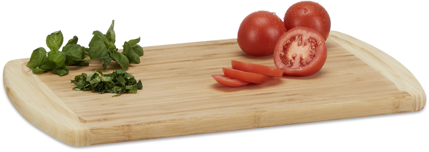 Relaxdays Bamboo Chopping Board 2 x 45 x 30 cm natur (10609768)