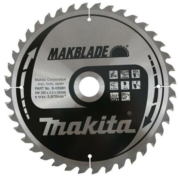 Makita 260 x 30 mm Z80 (B-08981)