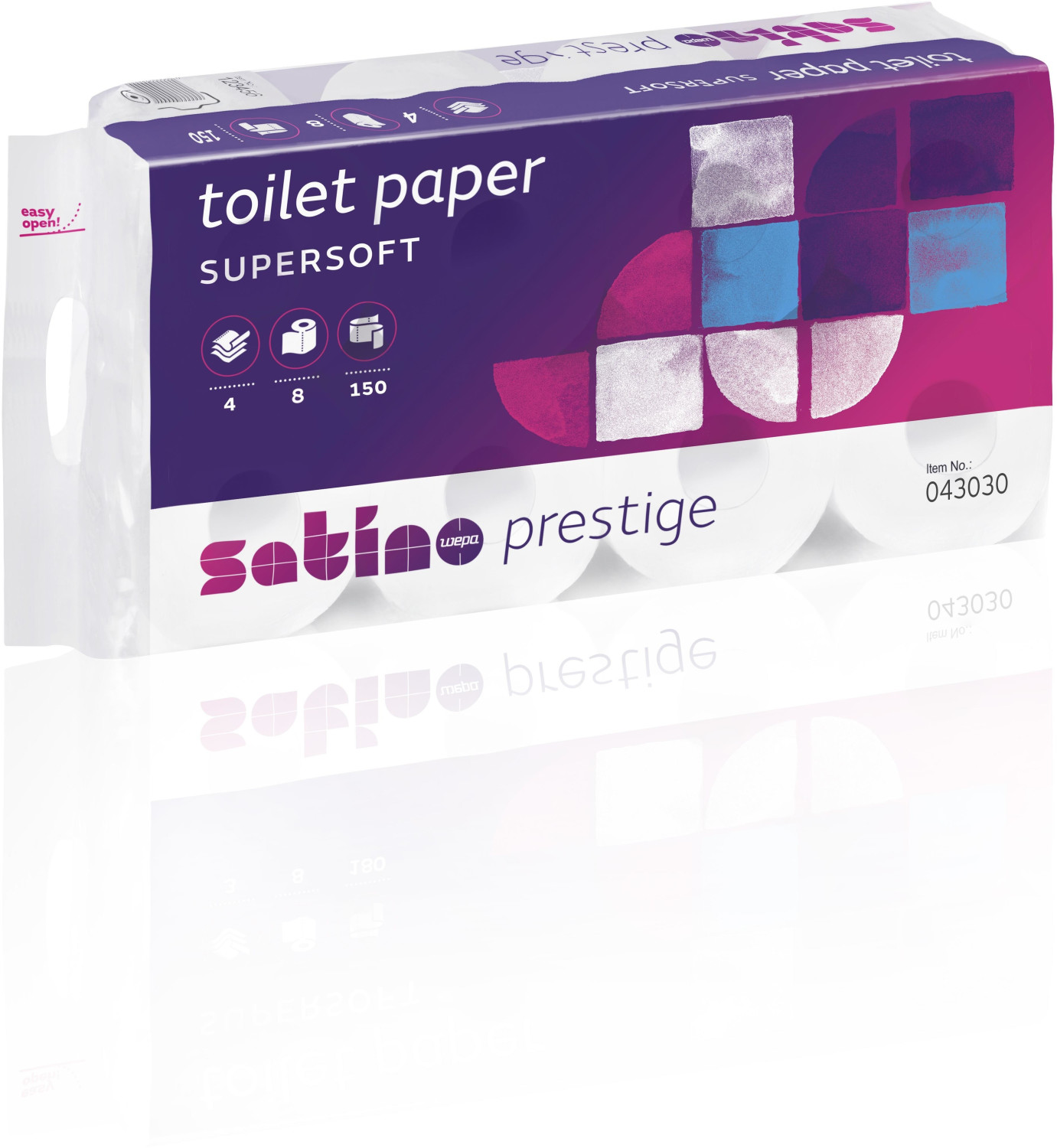 Satino prestige Supersoft toilet paper 4-ply (8 rolls)