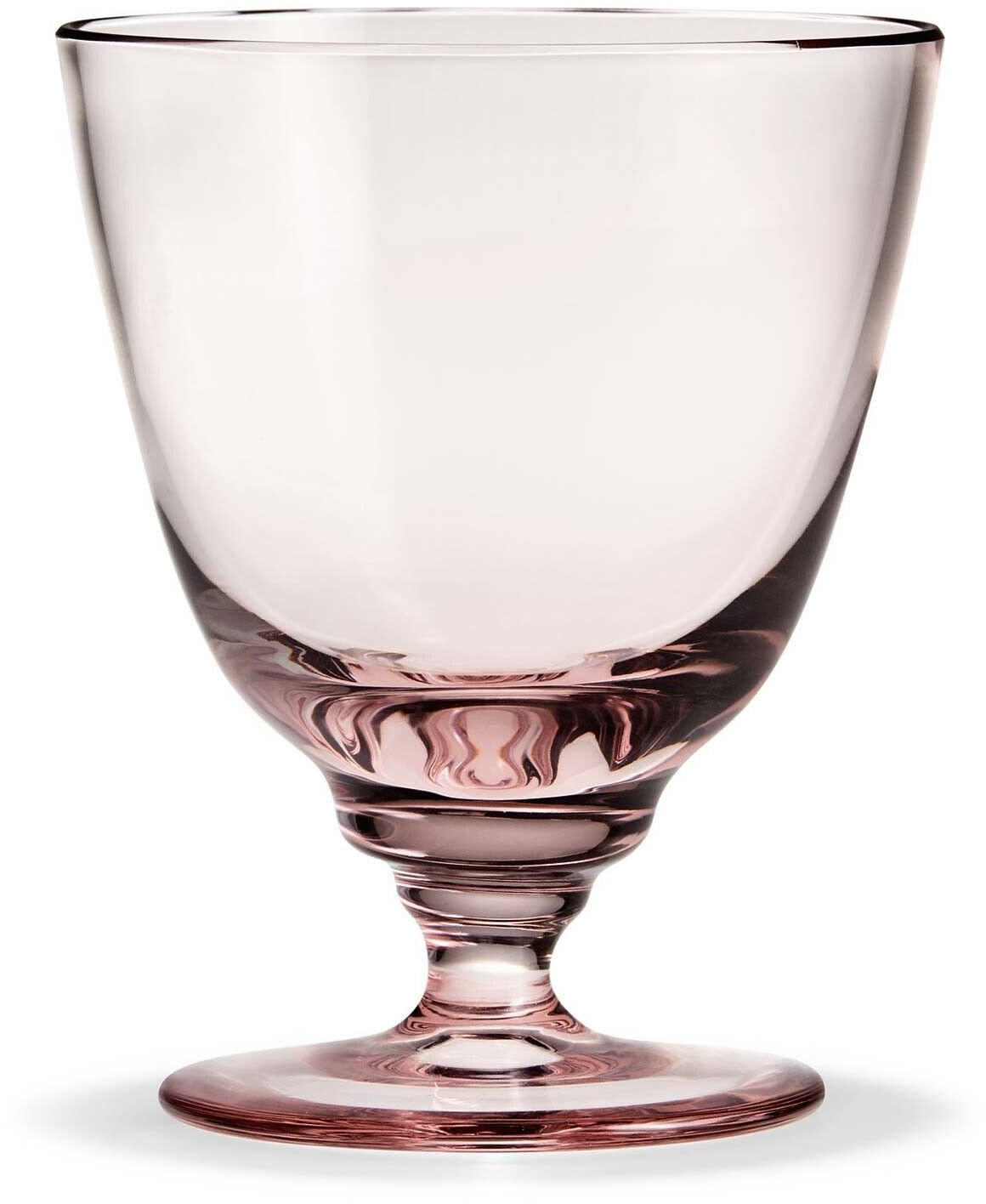 Holmegaard Flow glass on base, 35cl / pink - pink