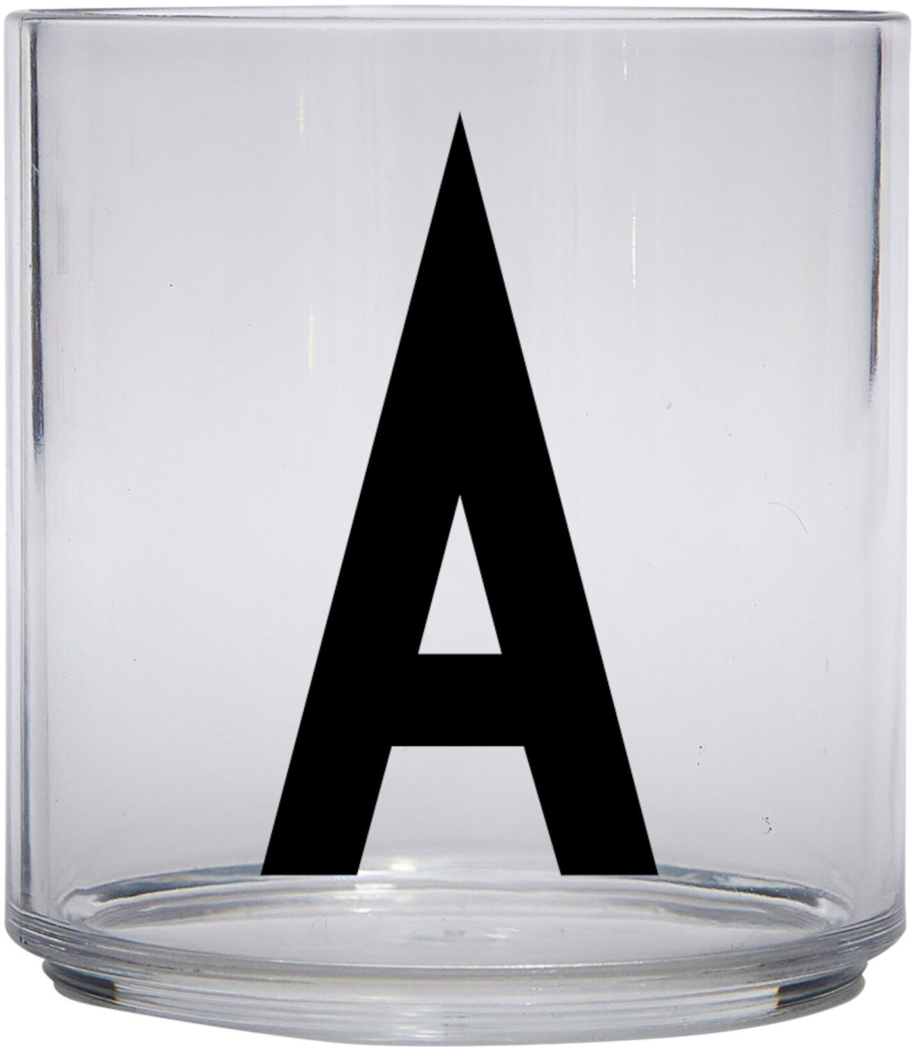 Design Letters Kids Personal Drinking Glass, A - black