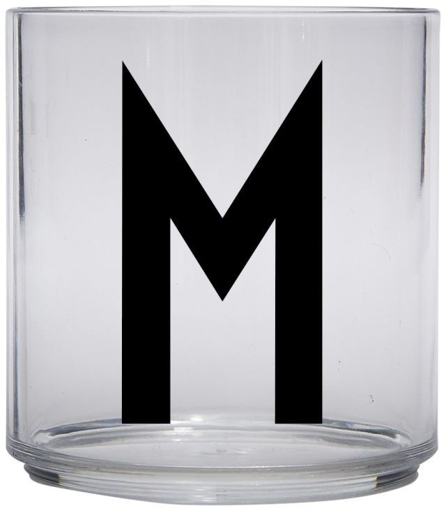 Design Letters Kids Personal Drinking Glass, M - black