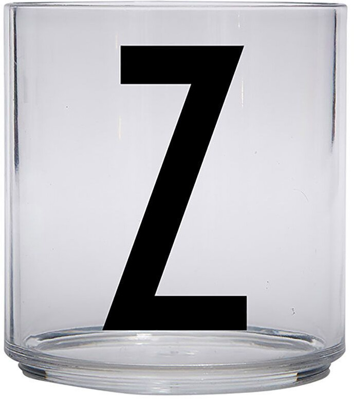 Design Letters Kids Personal Drinking Glass, Z - black