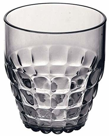 Guzzini Tiffany drinking glass low 35cl gray