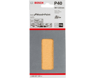 3x 10-er Bosch Schleifblätter Best for Paint Schleifpapier 93 x 186 mm K40 8Loch 