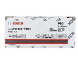 Holz und Farbe, 93 x 5000 mm, Körnung K80, Zubehör Handschleifen Bosch Professional Schleifrolle M480 Best for Wood and Paint