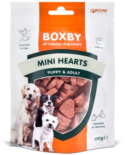 Proline Petfood Boxby Mini Hearts 100g