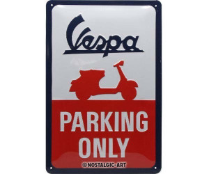 Vespa Parking Only Blechschild