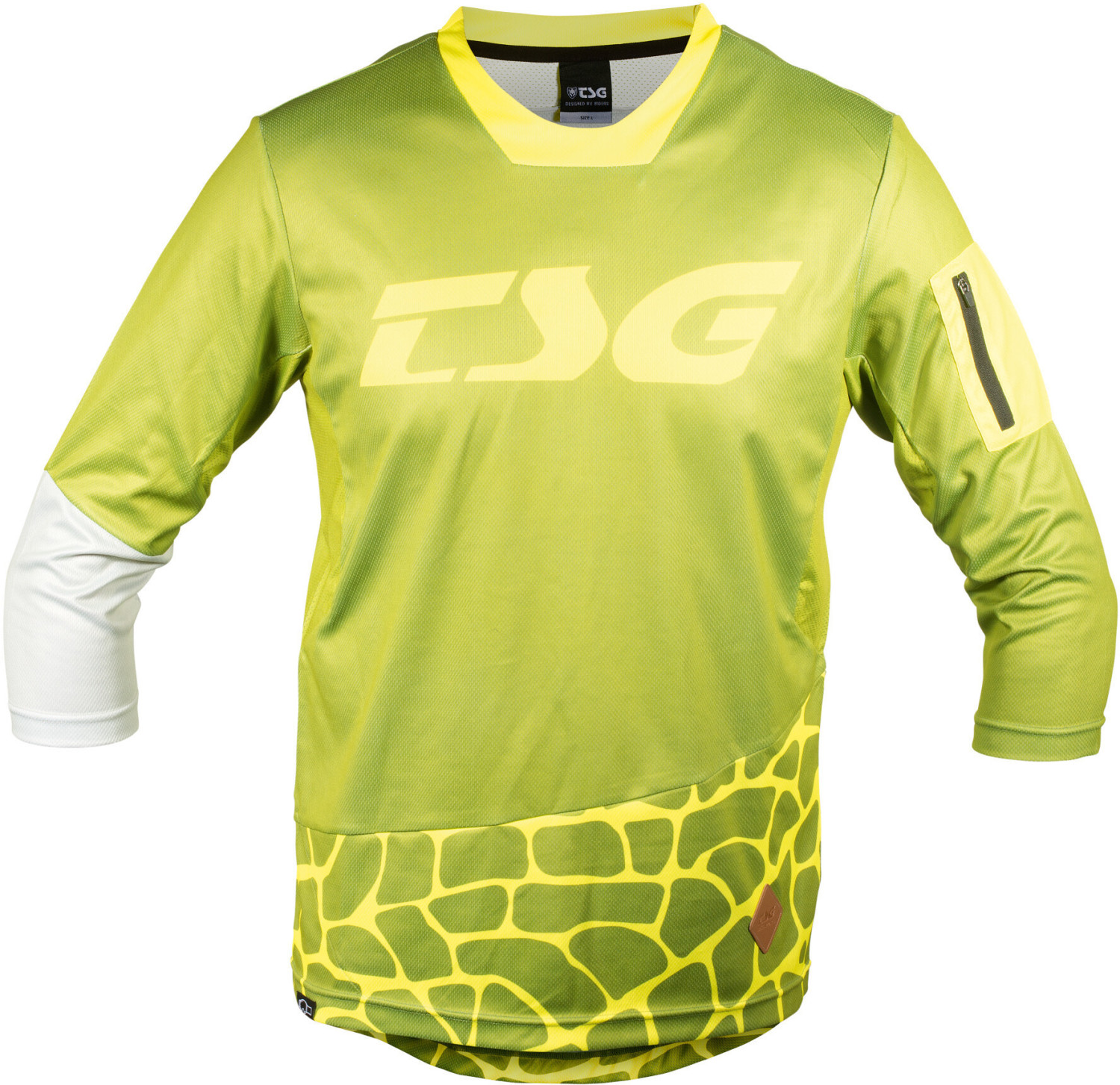 TSG AK3 3/4 Arm Trikot Men's olive-yellow