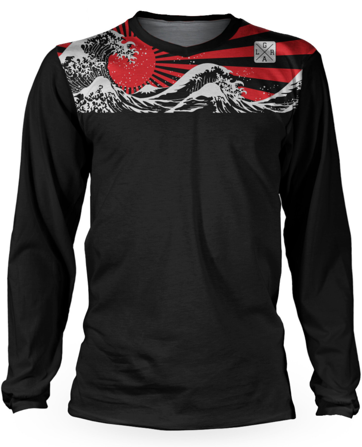 Loose Riders Rising Sun Trikot Men's red/black