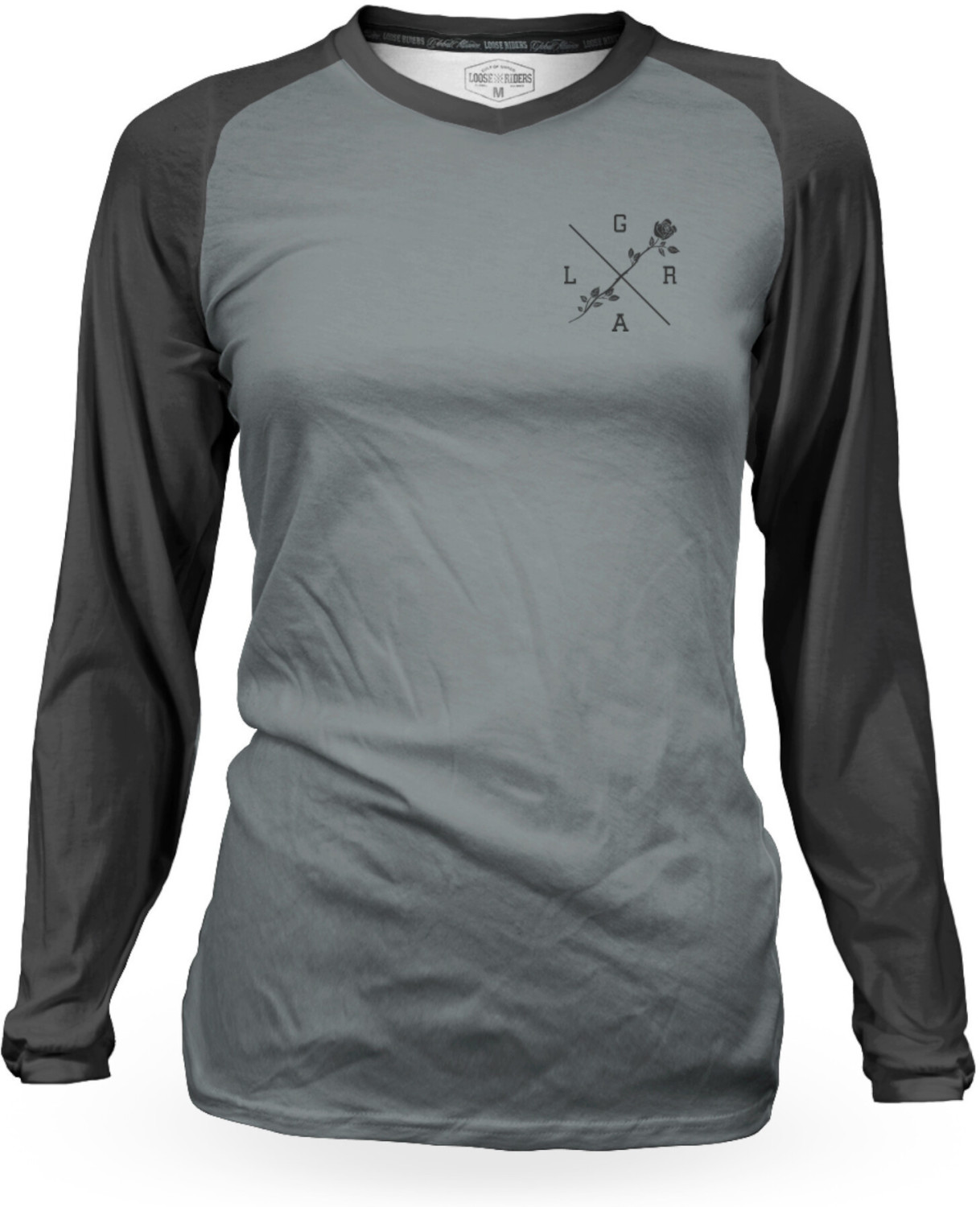 Loose Riders Slate Varsity Trikot Woman's grey