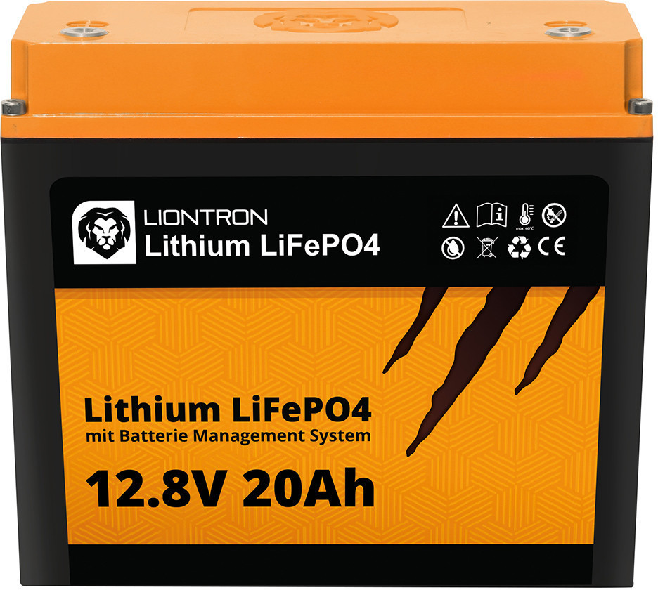Lithium LiFePO4 -Caravan / Wohnmobil- Batterie 12V / 20Ah
