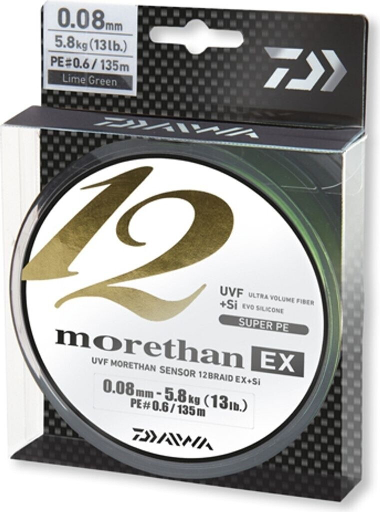Daiwa Morethan 12 Braid Ex+Si 135 m 0,10 mm