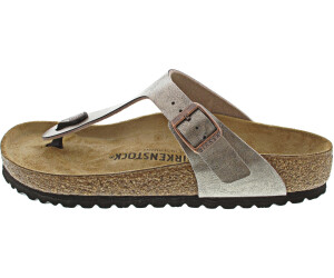 Birkenstock gizeh cheap electric metallic taupe
