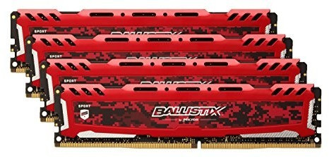Ballistix TM Sport LT Red 32GB Kit DDR4-2400 CL16 (BLS4K8G4D240FSEK)