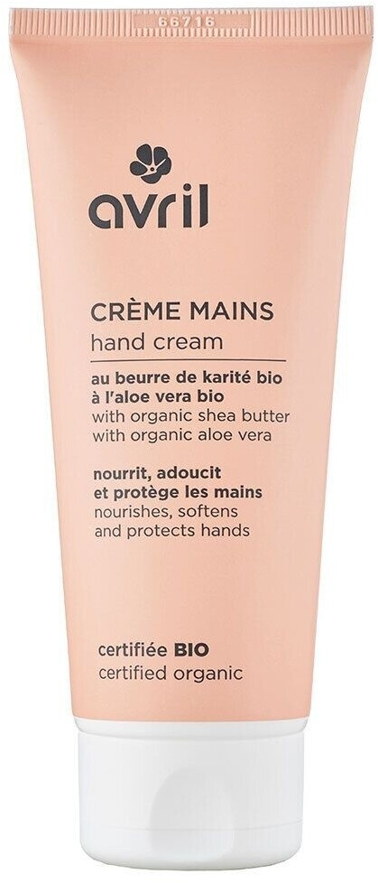 Avril Crème mains bio Karité et Aloé (100 ml)