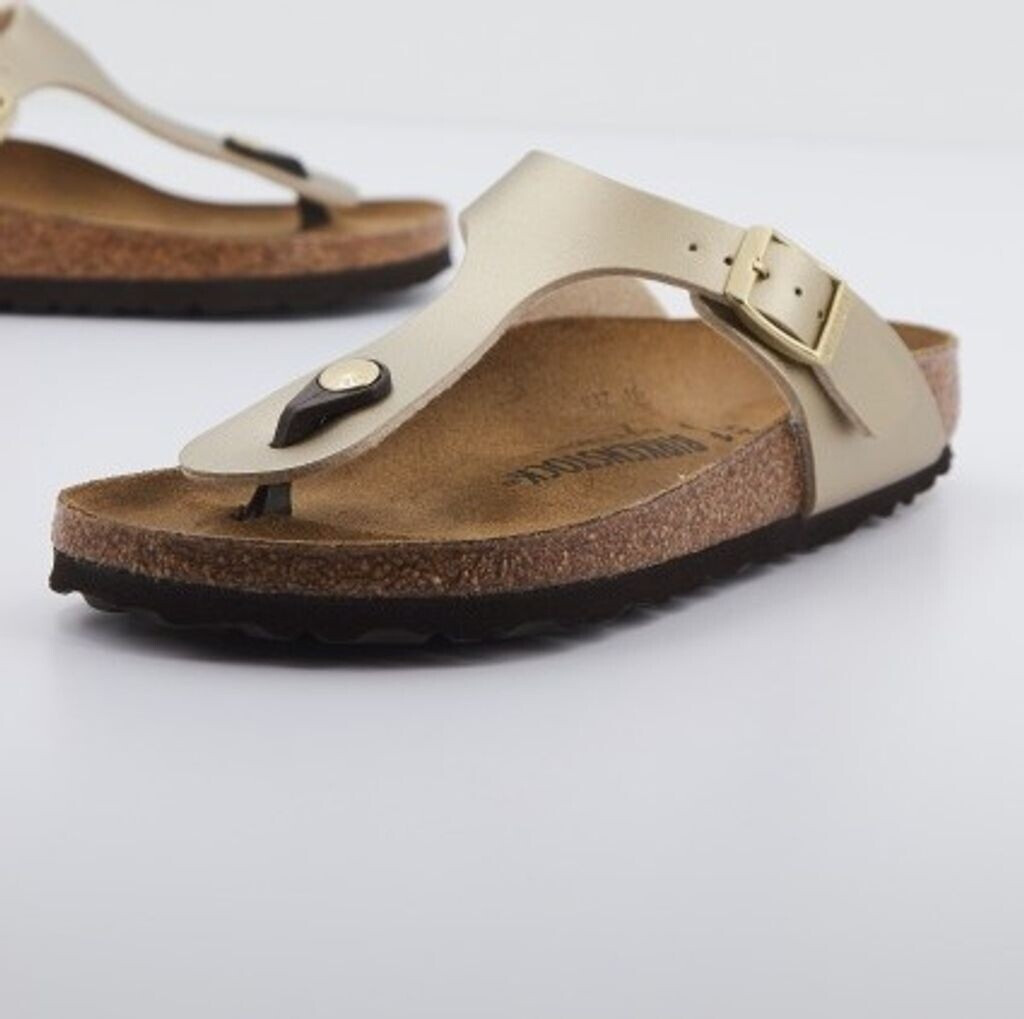 Birkenstock Gizeh Birko Flor schmal 1016109 gold ab 79 50 Preisvergleich bei idealo