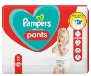 Couches-culottes baby-dry pants taille 5, 12kg-17kg Pampers - Intermarché
