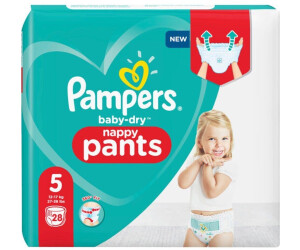 Couches-Culottes Pampers Baby-Dry Pants Taille 5, 12-17 kg, Mega