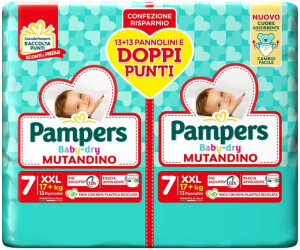 Pampers Baby Dry Mutandino Gr. 7 (17+ kg) a € 5,58 (oggi)