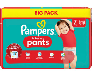 Pampers - Couches-culottes Pants, taille 7, 17+ kg, Mega Pack 74