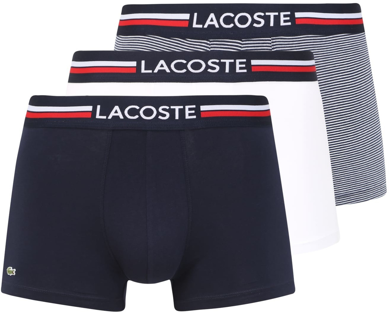 Lacoste Underwear Triple Pack Boxer Trunks
