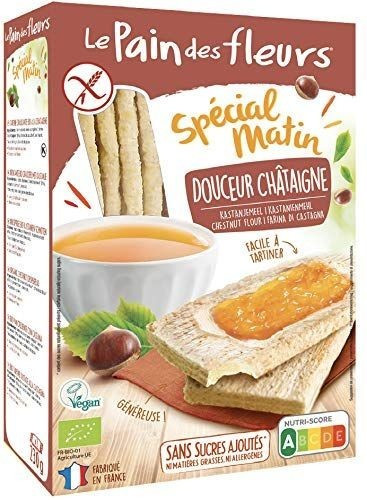 Le Plain des fleurs Organic Chestnut Crispbread Special Matin (230g)