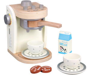 Eitech New Classic Toys Kaffemaschine Creme für Kinder Spielküche aus Holz 