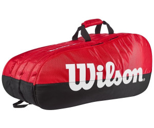 große Tennistasche zum Toppreis Wilson Team 3 Comp 12er Bag schwarz/rot 