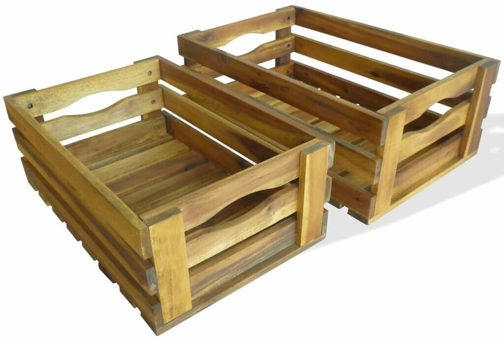 VidaXL Apple Crates 2 Pieces-Set