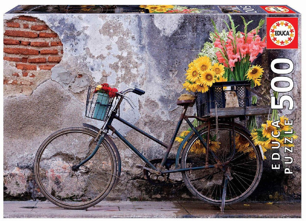 Educa Borrás 500 Bicycle with flowers