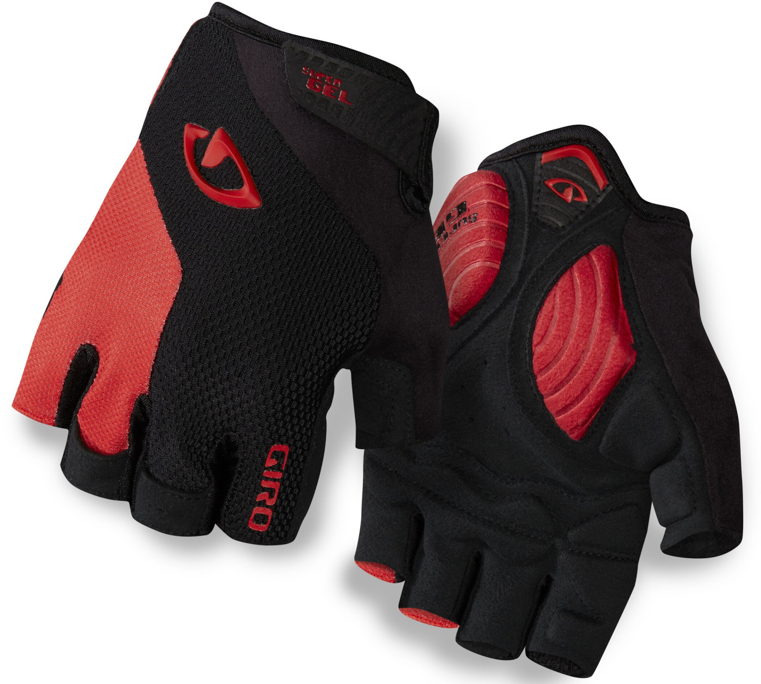 Giro Strade Dure Supergel Gloves black bright red au meilleur prix