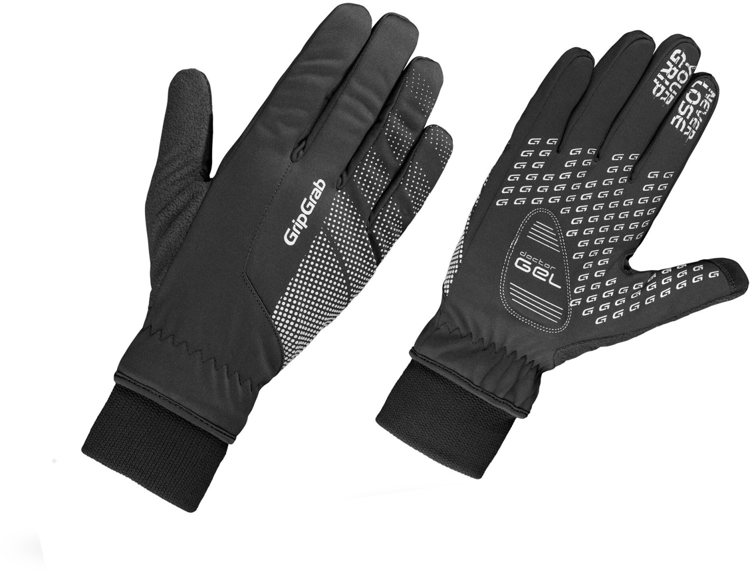 GripGrap Ride Windproof WinterGloves black