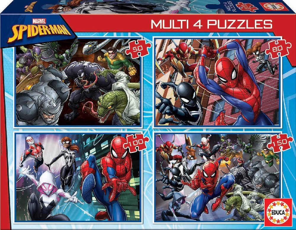 Educa Borrás Spiderman progressive puzzle