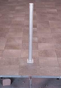 Schake Absperrpfosten 476P Ø 76 mm ortsfest verzinkt