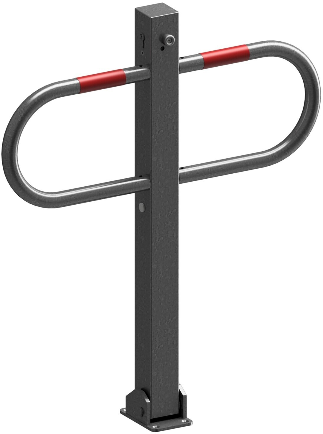 Schake Parkplatzsperre 471UZ verzinkt umlegbar Zylinder