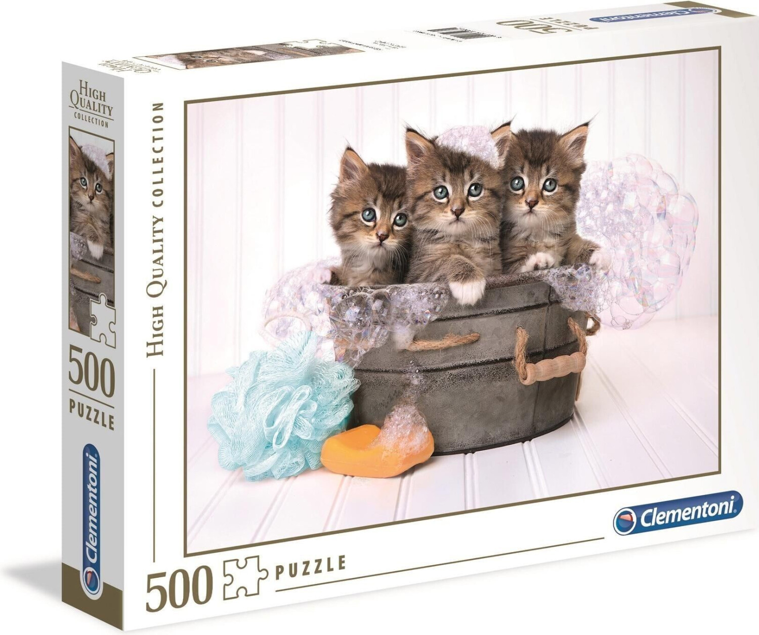 Clementoni Kittens and soap  500 pcs High Quality Collection