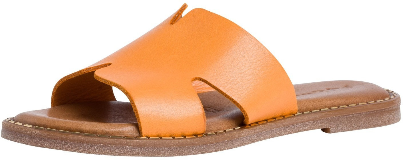 tamaris leather mule