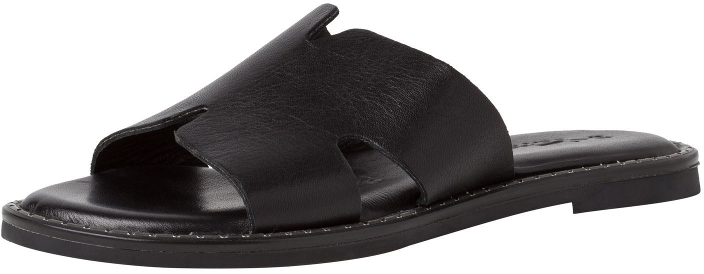 tamaris leather mule