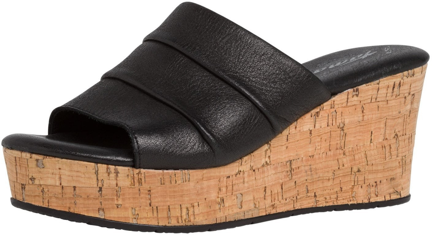 tamaris leather mule