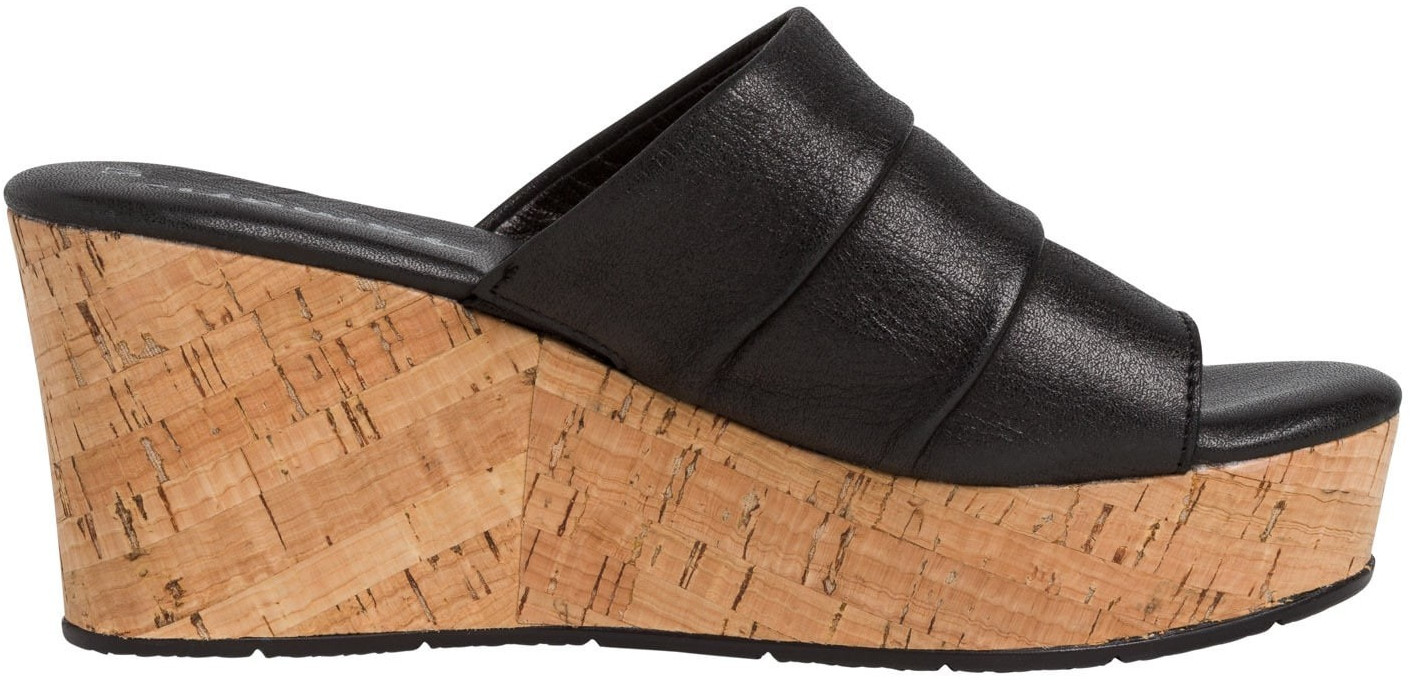 tamaris leather mule