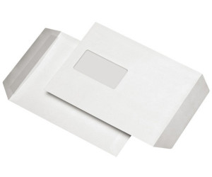 10x Versandtaschen C4 A4 mit Fenster Abziehstreifen selbstklebend weiß 120 g 