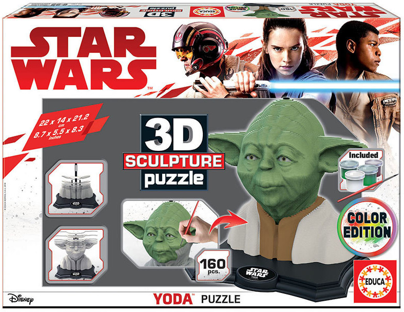 Educa Borrás Color Sculpture Puzzle Yoda 160 pcs
