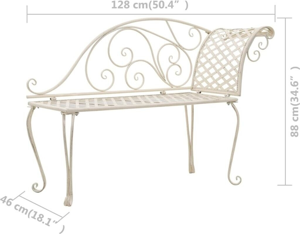 VidaXL Garden Chaiselongue