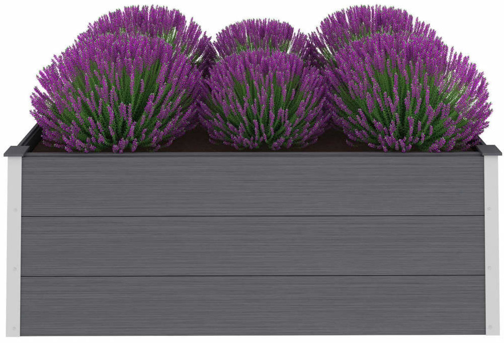 vidaXL WPC Grey 150 x 54 x 100
