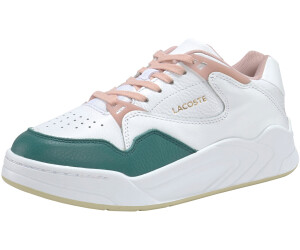 Lacoste Court Slam Leather and Synthetic Trainers Women white/nat