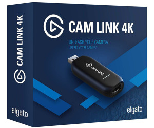 Elgato Cam Link 4K, External Camera Capture Card, Stream and Record with  DSLR, Camcorder, ActionCam as Webcam in 1080p60, 4K30 for Video  Conferencing, Home Office, Gaming, on OBS, Zoom, Teams, PC/Mac 