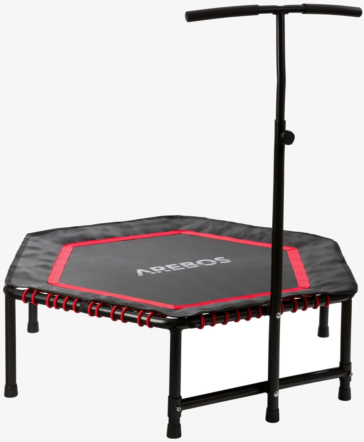Arebos Mini Rebondisseur Fitness hexagonal rouge