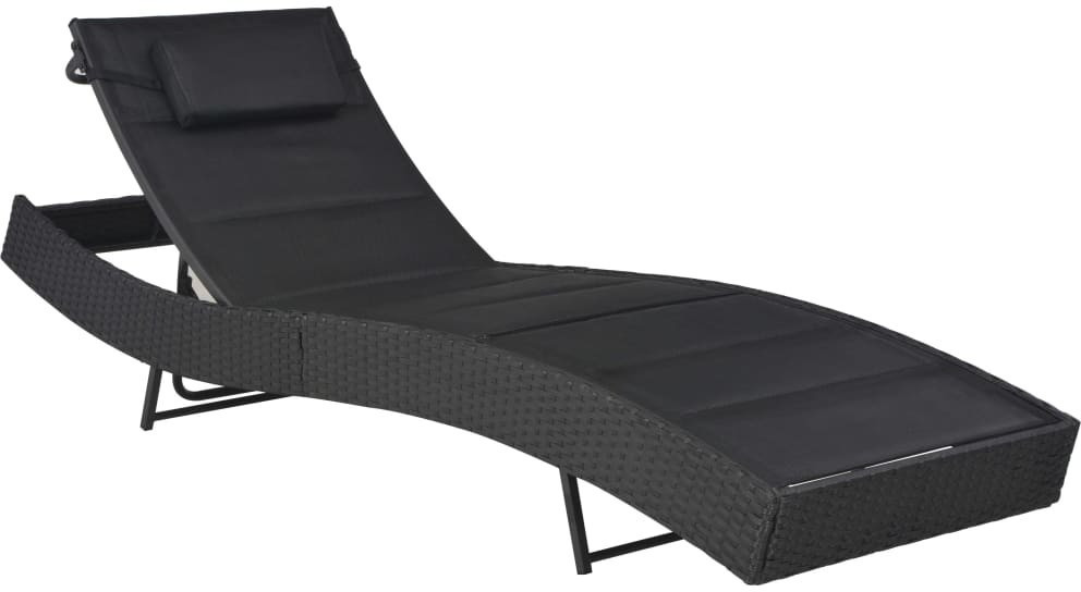VidaXL Synthetic Rattan Deckchair