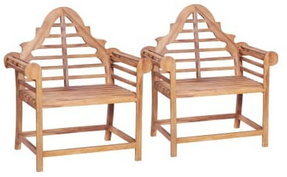 VidaXL Garden chairs 2 pcs. solid teak (44732)